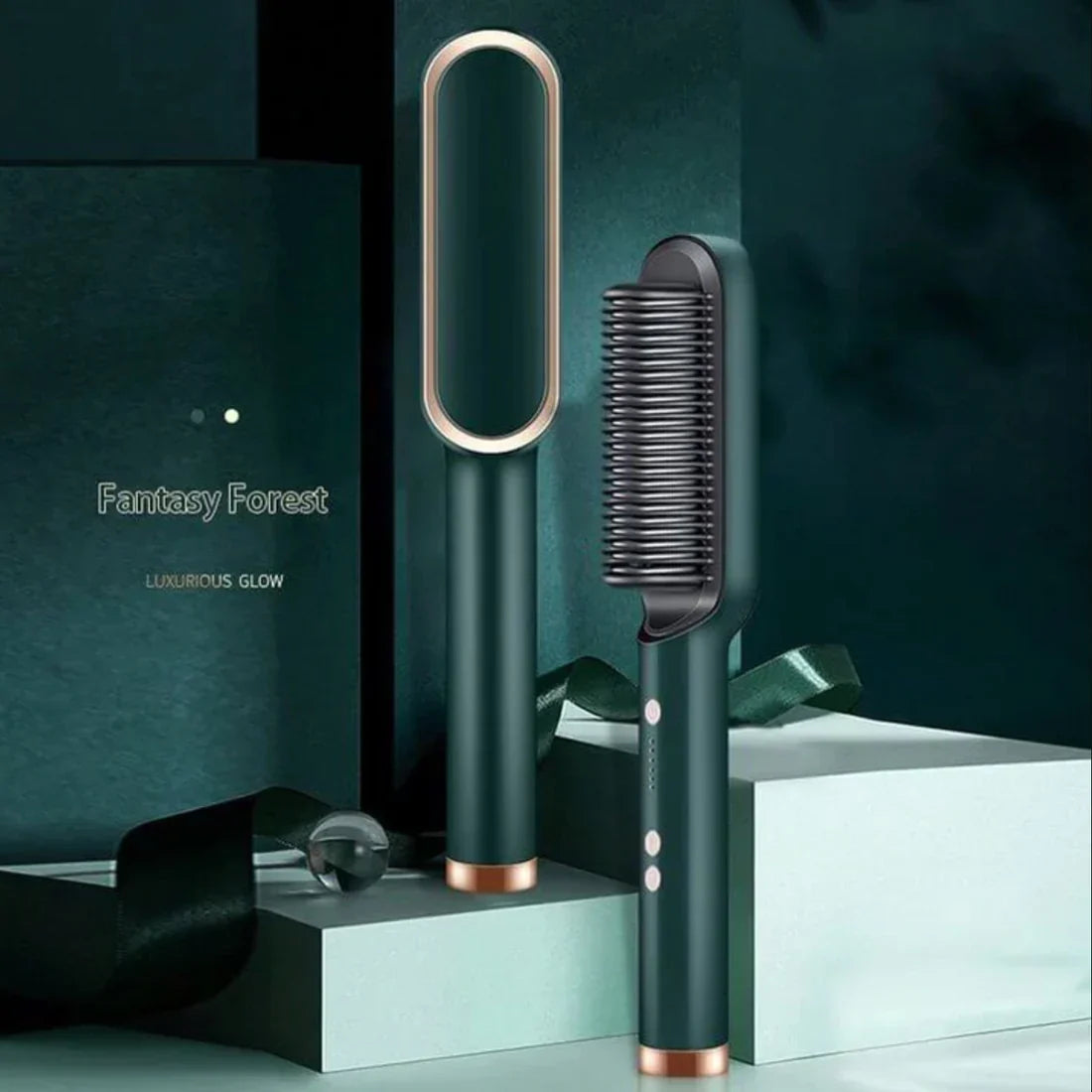 2 in 1 Hair Straightener Brush And Styling Comb