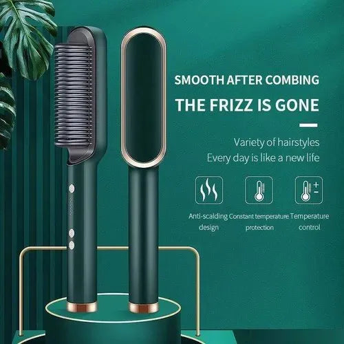2 in 1 Hair Straightener Brush And Styling Comb